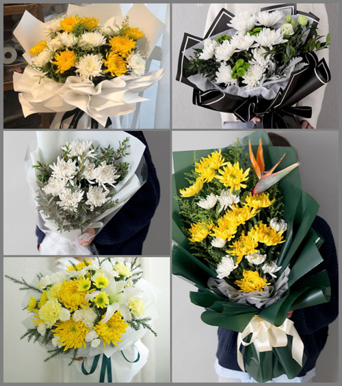 山东淄博张店区湖田街道白事花束代送